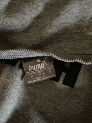 Sudadera Puma Gris Logo