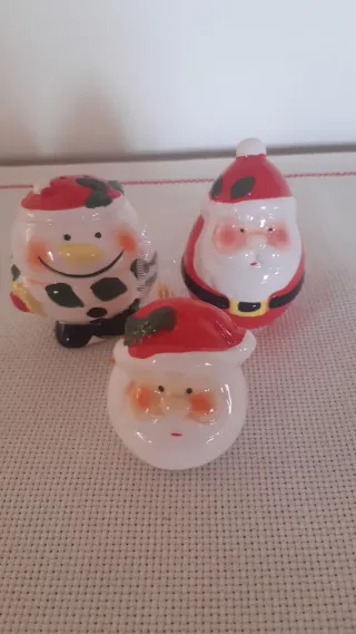 Tris Babbo Natale: saliera, pepiera, stuzzicadenti