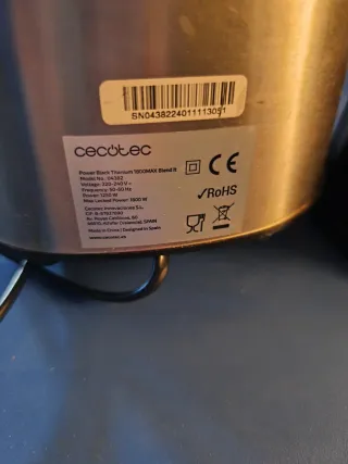 Batidora de vaso Cecotec