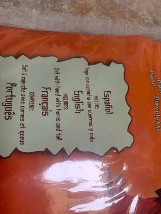 Disfraz Diablito 3-4 años