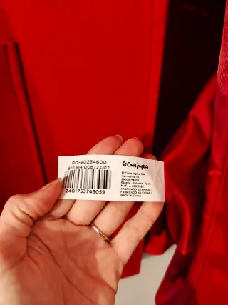 Abrigo largo a estrenar oversize rojo