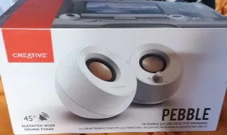 Altavoces Creative Pebble Blancos