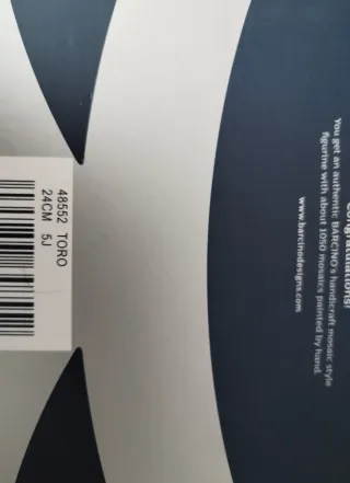 Figura Toro Mosaico Multicolor