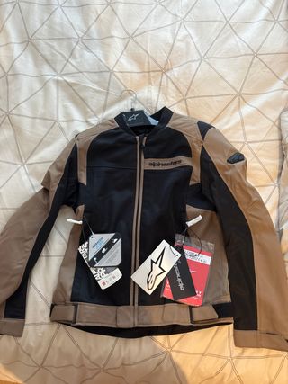 Chaqueta Moto Alpinestars Negra/Marrón