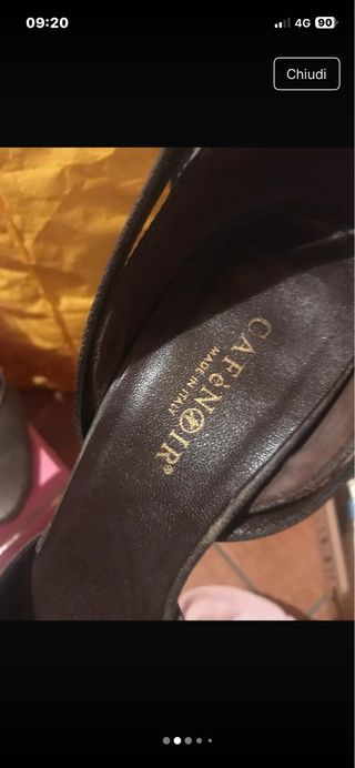 Scarpe CAFENOIR in pelle grigio scuro