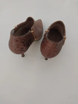 Botines Michael Kors Piel Serpiente y Ante