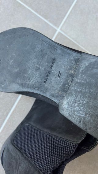 Botines Zara Talla 44 Negros