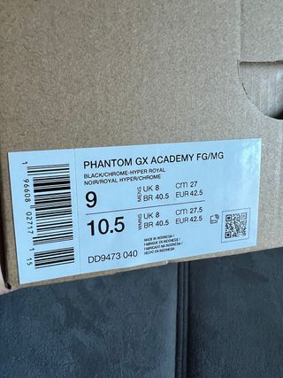 Botas de fútbol Nike negras talla 42.5 nuevas