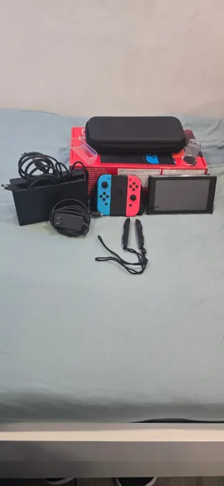 Nintendo Switch Blu/Rosso + Accessori