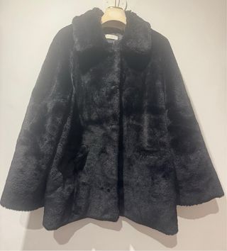 Coralise pelliccia sintetica nera