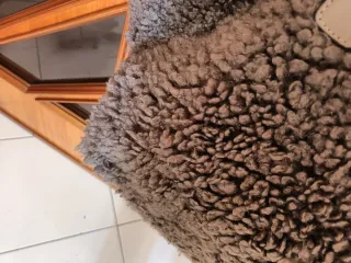 2 borse in pellicciotto blu e marrone