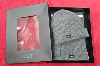 Set cappellino e scaldacollo Lancetti grigio Nuovo