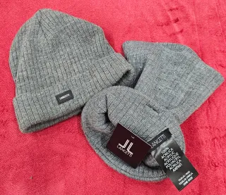 Set cappellino e scaldacollo Lancetti grigio Nuovo