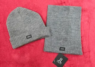 Set cappellino e scaldacollo Lancetti grigio Nuovo