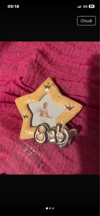 Cornice a forma di stella per neonato