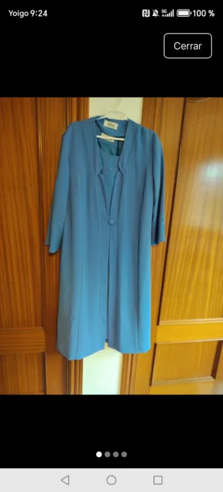 Traje de fiesta azul