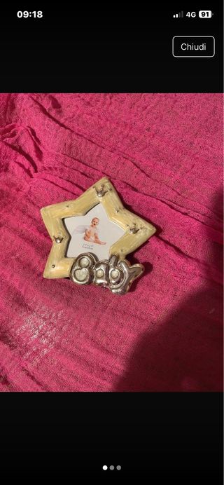 Cornice a forma di stella per neonato