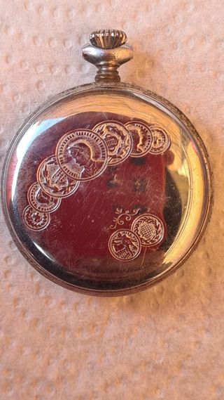 Reloj Samova Plata y Negro