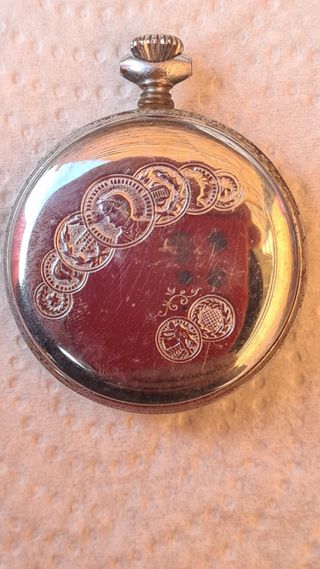 Reloj Samova Plata y Negro