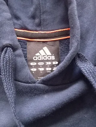 Sudadera Adidas con capucha azul marino