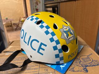 Casco bici policía niño talla S