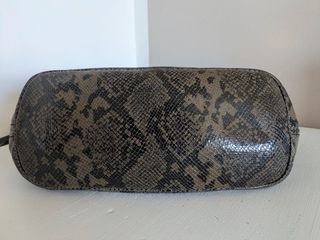 Borsa Armani Pelle Serpente Marrone Nera