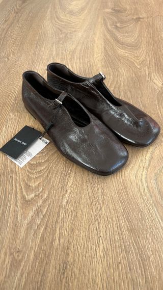 Zapatos planos Massimo Dutti Marrón No 38 Nuevos