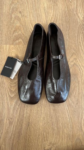 Zapatos planos Massimo Dutti Marrón No 38 Nuevos