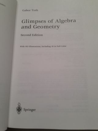 Glimpses of Algebra and Geometry