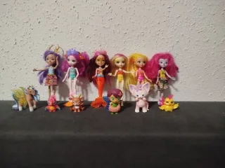 Lote Muñecas Fantasía y Animalitos