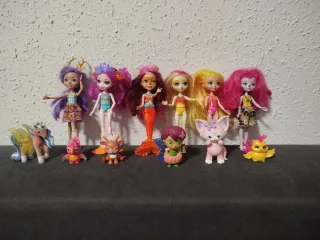 Lote Muñecas Fantasía y Animalitos