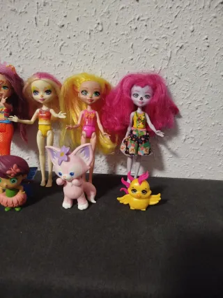 Lote Muñecas Fantasía y Animalitos
