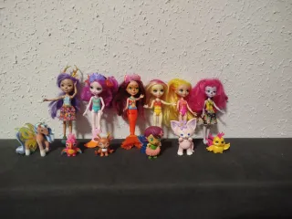 Lote Muñecas Fantasía y Animalitos