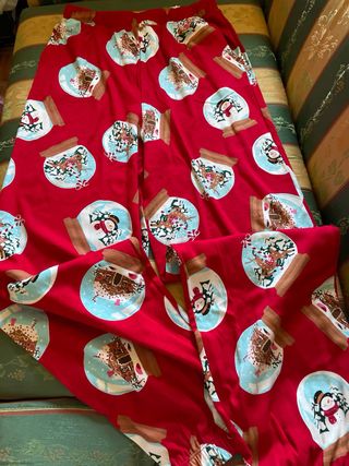 Tezenis Pantalone Rosso Stampa Natalizia S