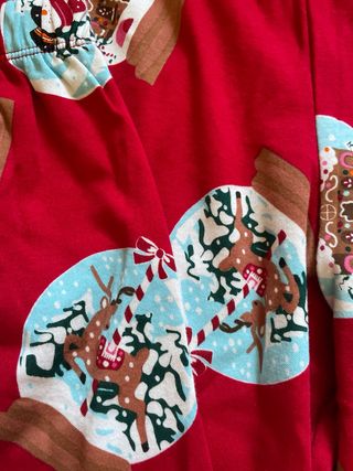 Tezenis Pantalone Rosso Stampa Natalizia S