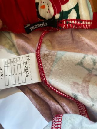 Tezenis Pantalone Rosso Stampa Natalizia S