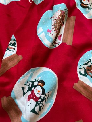 Tezenis Pantalone Rosso Stampa Natalizia S