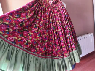 Falda Huertana Cretona baile regional
