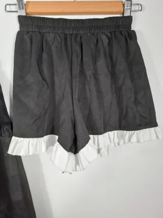 Conjunto Lolita Gótica Jirai Kei Negro y Blanco