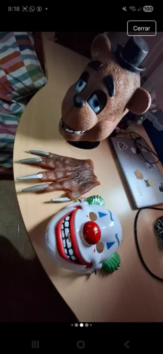 Máscaras de Oso y Payaso