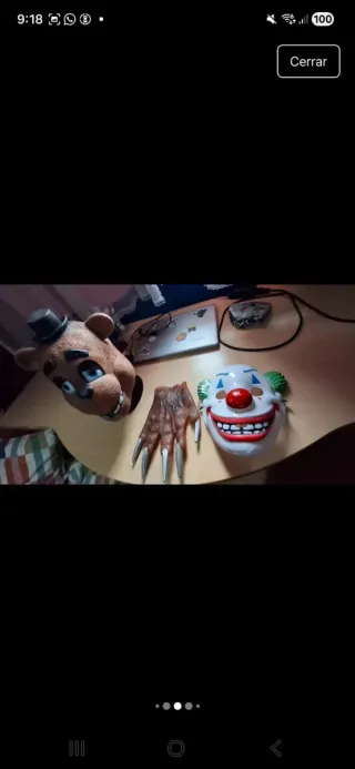 Máscaras de Oso y Payaso