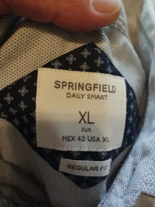 Camisa Springfield Hombre Talla XL Beige