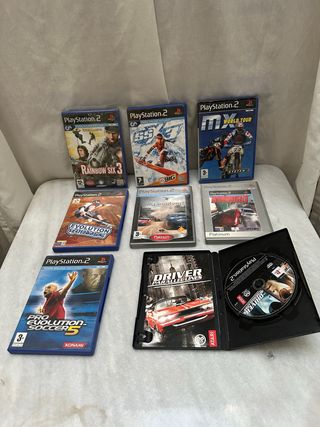 Lote 8 Videojuegos PS2: Rainbow Six, MX, Driver...