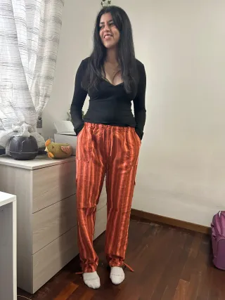 Pantaloni vintage a righe