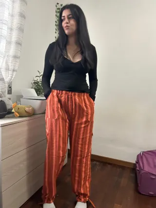 Pantaloni vintage a righe