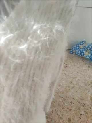 Jersey pelo blanco mujer talla única