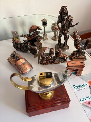 Lote mecheros decorativos vintage - No probados