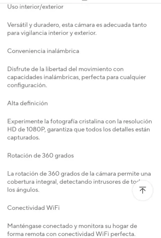 Cámara de seguridad blanca