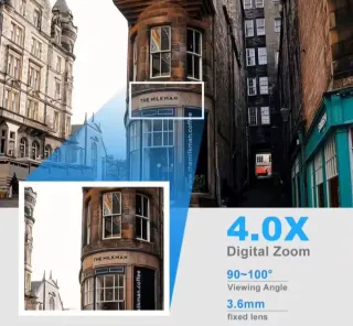 Cámara de seguridad blanca