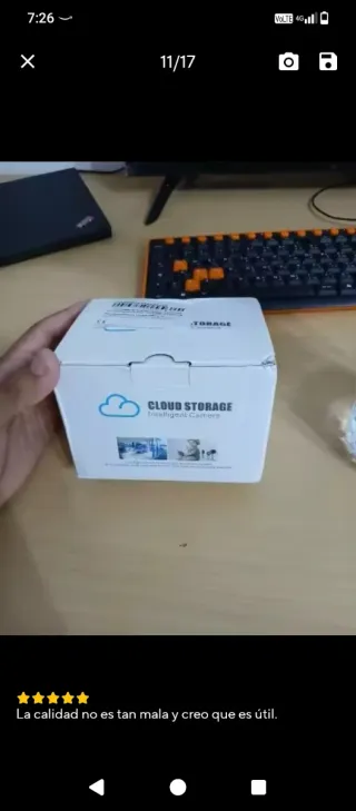 Cámara de seguridad blanca